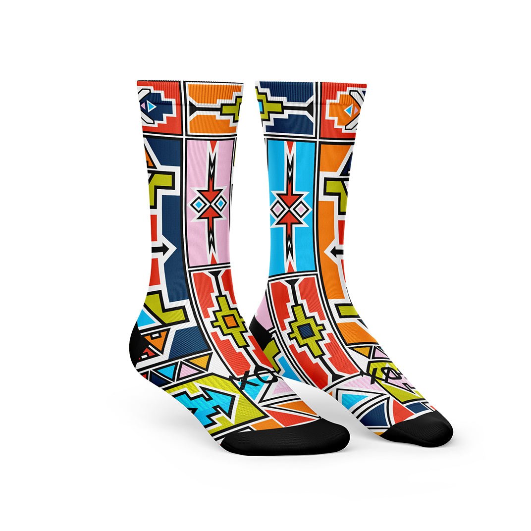 Sox Ndebele Heritage Crew Socks | The Bike Affair