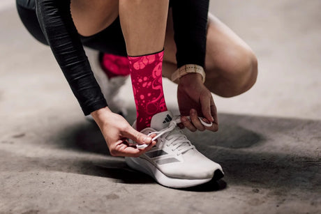 Sox Neon Slide Pink Casual Crew Socks | The Bike Affair