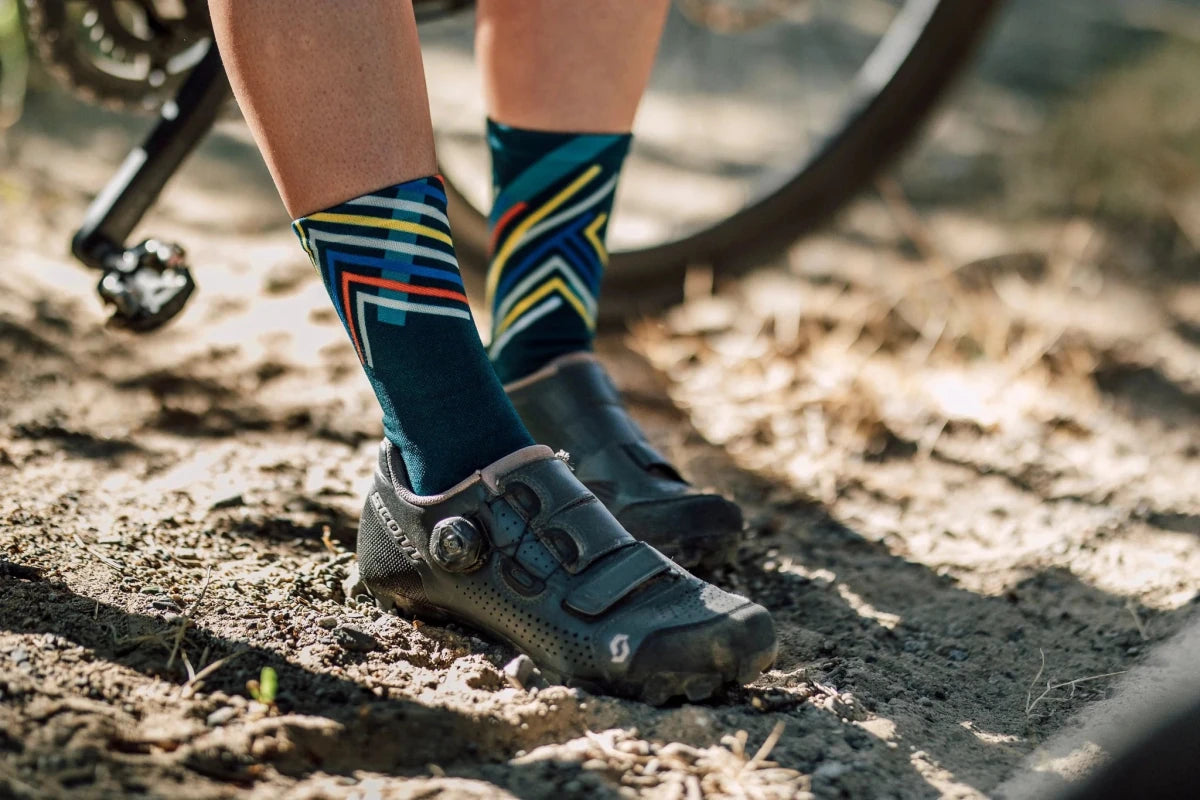Sox Performance Teal Crew Socks | The Bike Affair