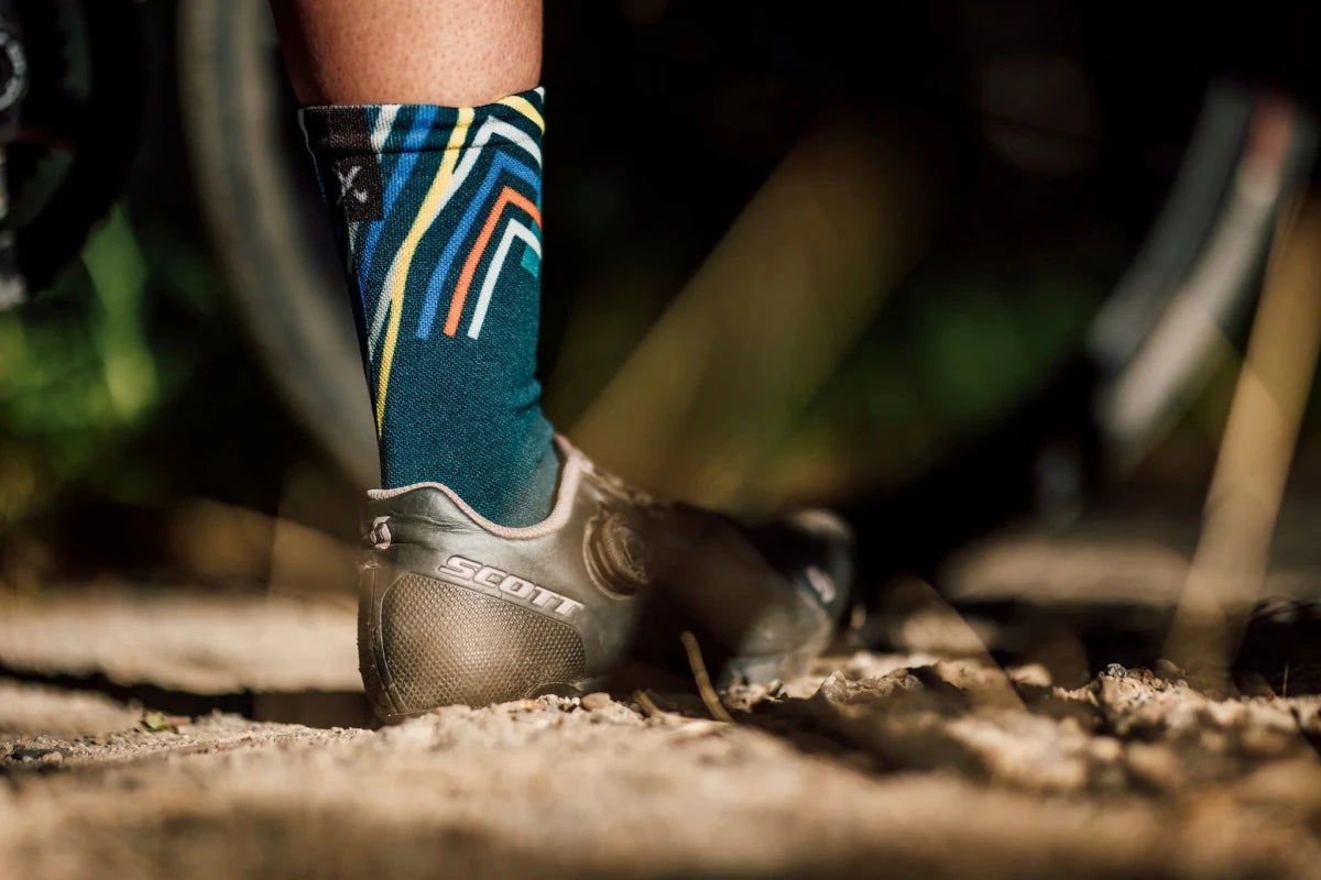 Sox Performance Teal Crew Socks | The Bike Affair