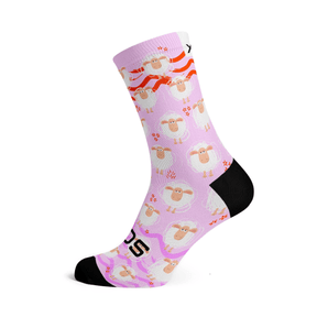 Sox Pink Sheep Casual Crew Socks | The Bike Affair