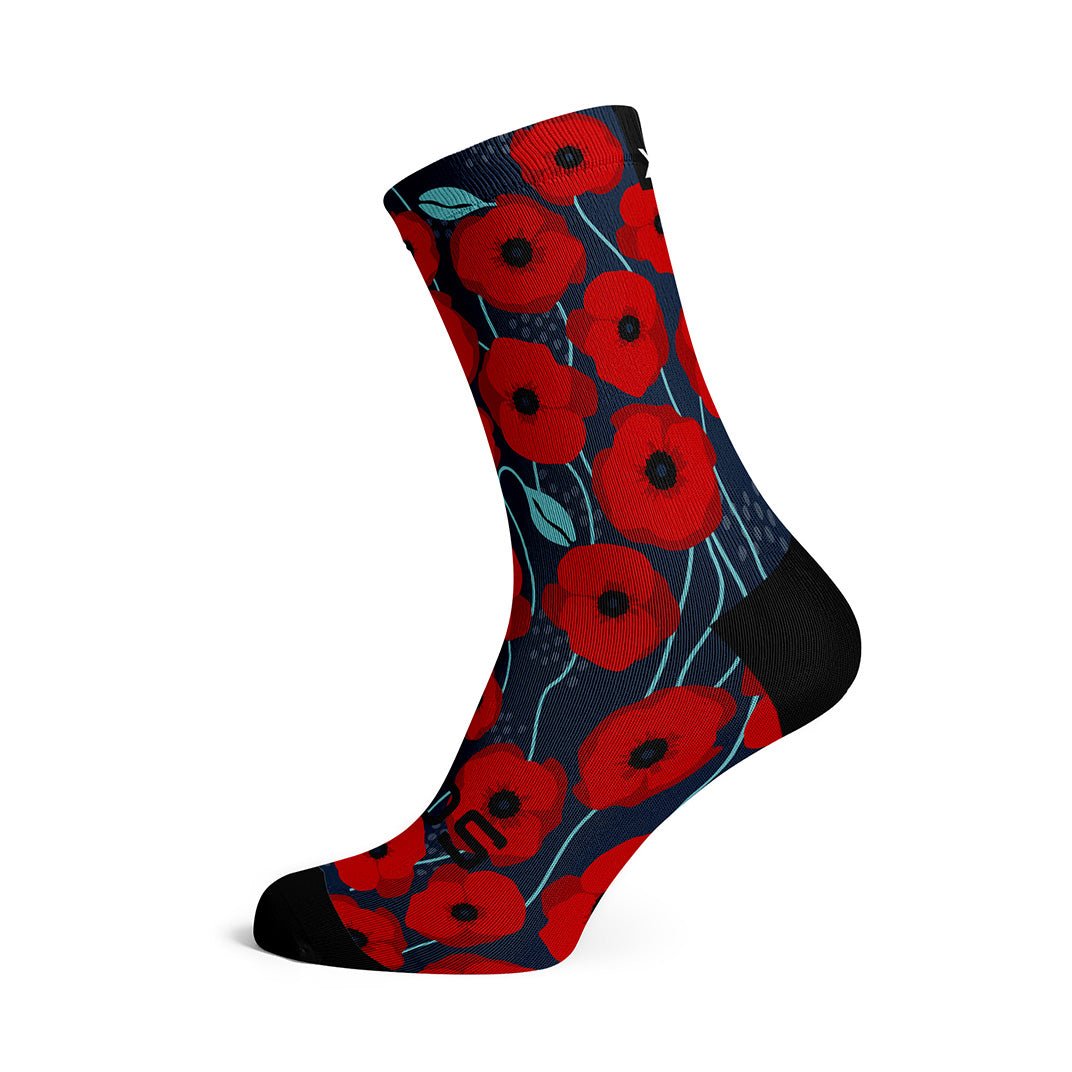 Sox Poppy Running Crew Socks | The Bike Affair