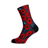 Sox Poppy Running Crew Socks | The Bike Affair