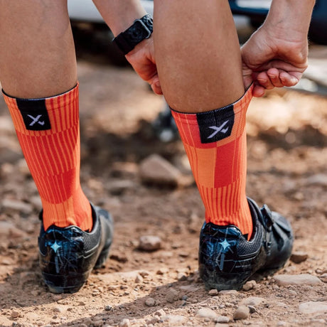 Sox Slight Orange Minimalist Crew Socks | The Bike Affair