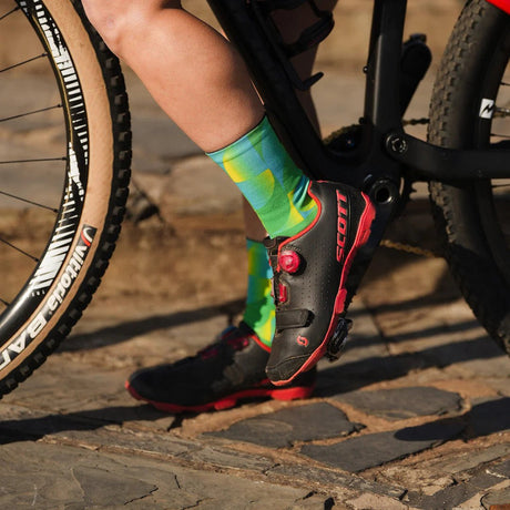 Sox Solid Green Casual Crew Socks | The Bike Affair