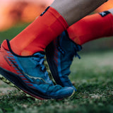 Sox Solid Orange Casual Crew Socks | The Bike Affair