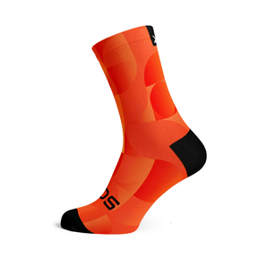 Sox Solid Orange Casual Crew Socks | The Bike Affair