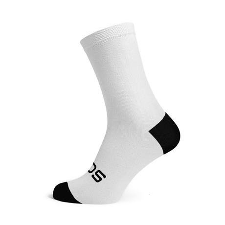 Sox Solid White Casual Crew Socks | The Bike Affair