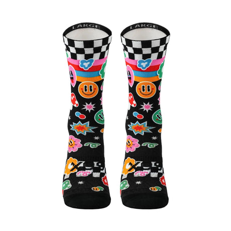 Sox Sticker Casual Crew Socks | The Bike Affair