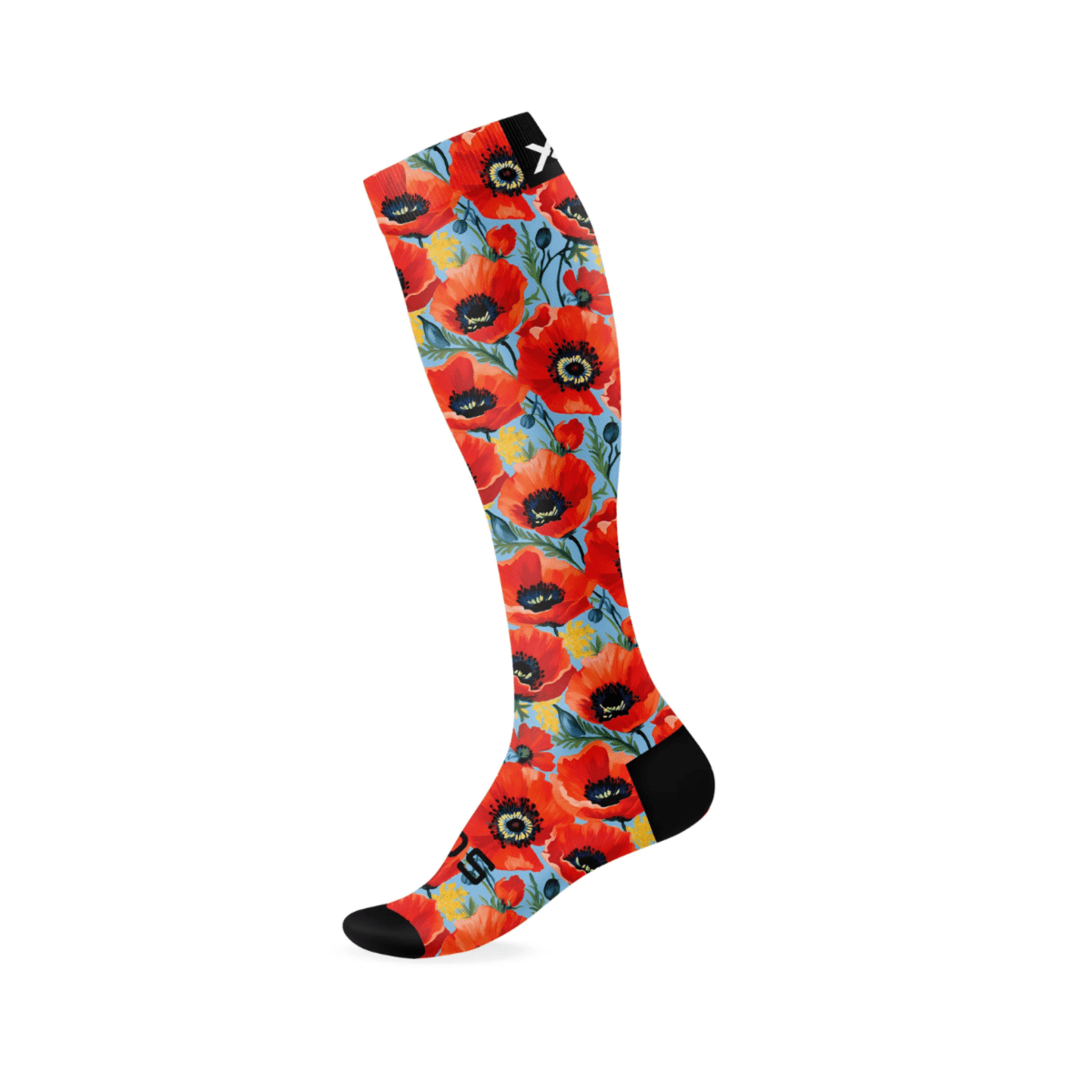 Sox Wild Poppy Equestrian Knee High Socks | The Bike Affair