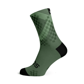 Sox X - Olive Minimalist Crew Socks | The Bike Affair