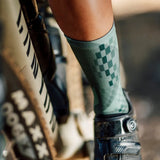 Sox X - Olive Minimalist Crew Socks | The Bike Affair