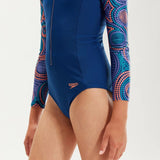Speedo Long Sleeve Girl's Swimsuit | The Bike Affair