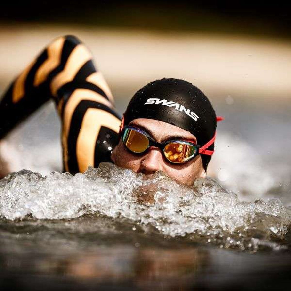 Swans Ascender SR - 81PH PAF Swim Goggles | The Bike Affair