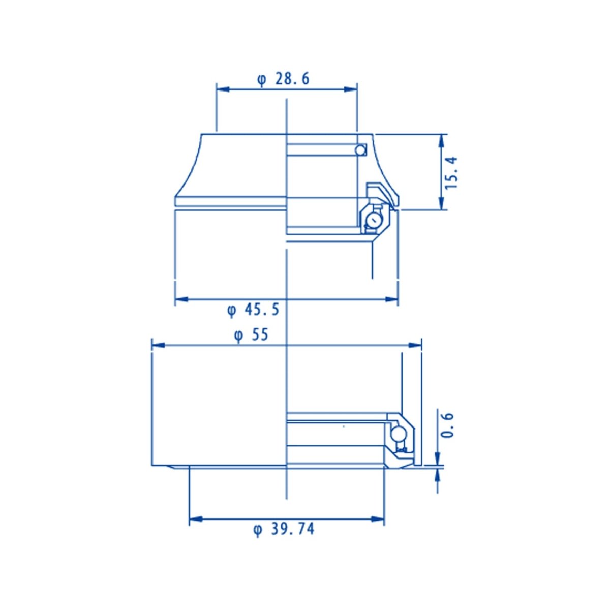 Tangeseiki Technoglide IS245 Fully Integrated Headset, IS24/IS55 | The Bike Affair