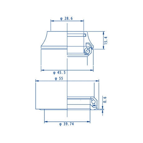 Tangeseiki Technoglide IS245 Fully Integrated Headset, IS24/IS55 | The Bike Affair