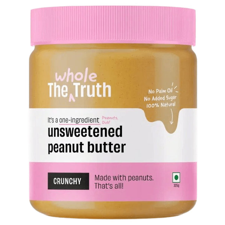 The Whole Truth Unsweetened Peanut Butter 325g | The Bike Affair