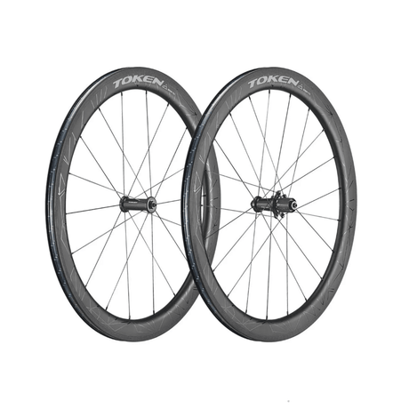 Token Konax Pro 52mm Clincher SRAM/Shimano Full Carbon Rim Brake 11/12 Speed Wheelset | The Bike Affair