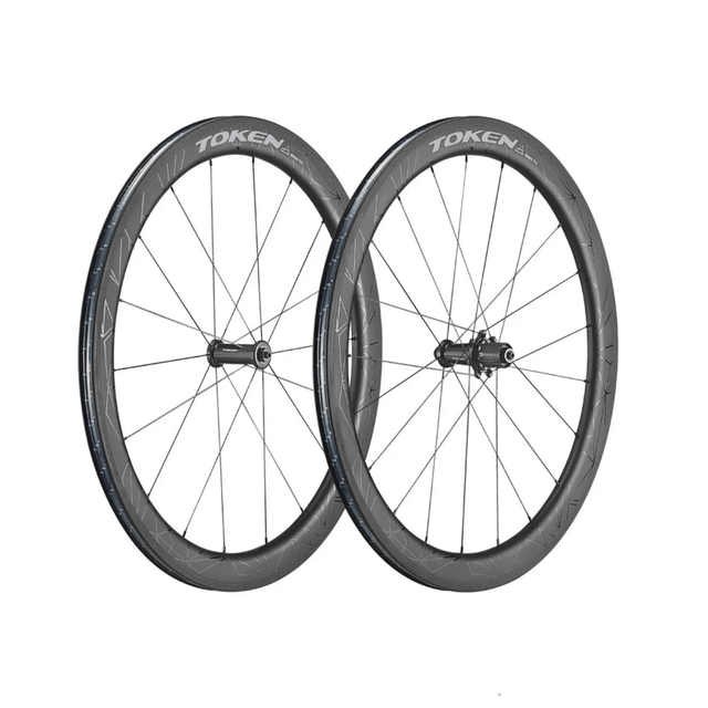 Token Konax Pro 52mm Clincher SRAM/Shimano Full Carbon Rim Brake 11/12 Speed Wheelset | The Bike Affair
