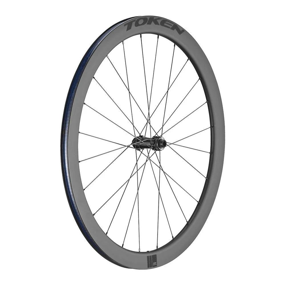 Token Resolute 45mm Profile Fit High - Speed Cruising SRAM/Shimano Carbon Disc Brake Wheelset | The Bike Affair