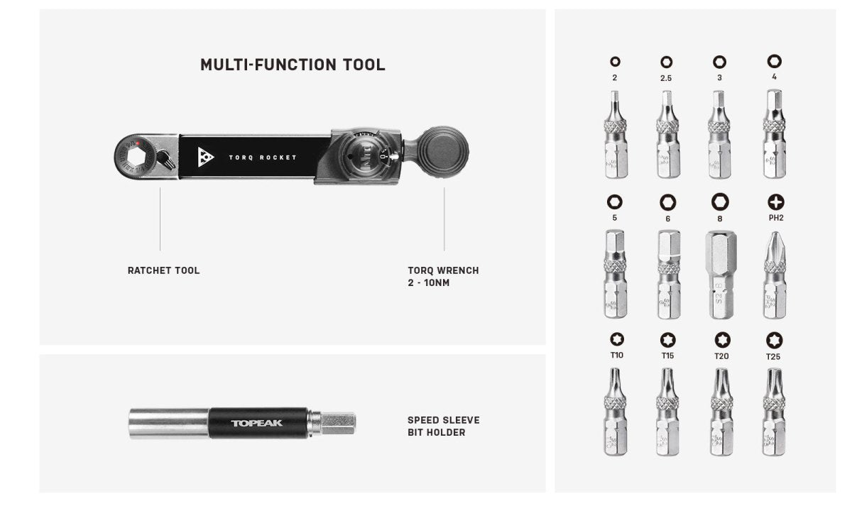 Topeak Torq Rocket miniEX 2 - 10Nm Torque Wrench | The Bike Affair