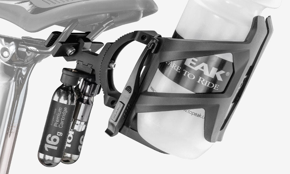 Topeak Tri - Cage Bottle Cage with 2 Integrated Tire Levers | The Bike Affair