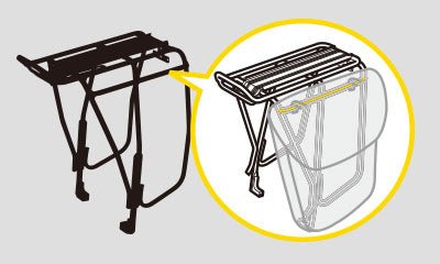 Topeak Uni Supertourist DX Non - Disc Pannier Rack | The Bike Affair