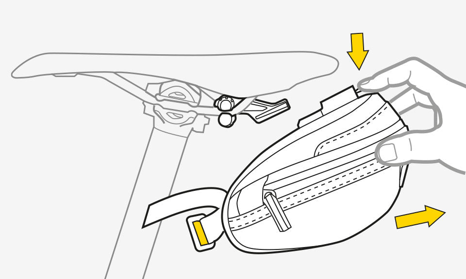 Topeak Wedge Pack II with F25 QuickClick Saddle Bag | The Bike Affair