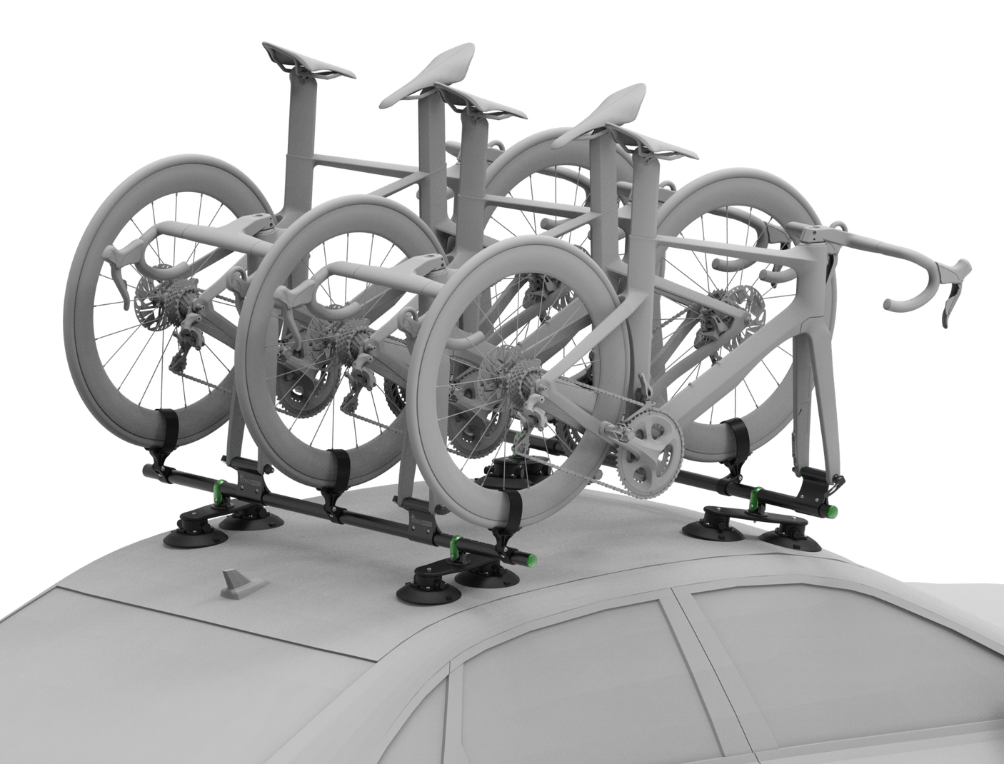 TreeFrog Roundbar Bike Rack For 5 Road/Gravel Bikes | The Bike Affair