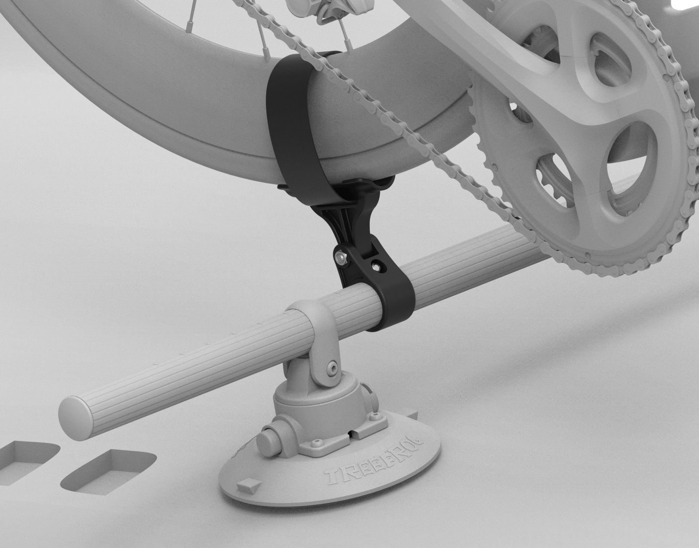 TreeFrog RoundBar Universal Fork Mount with Rear Wheel Holder | The Bike Affair