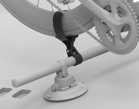 TreeFrog RoundBar Universal Fork Mount with Rear Wheel Holder | The Bike Affair