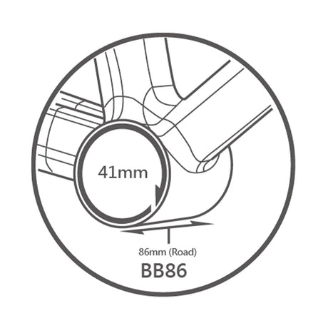 Tripeak BB86 Pressfit Bottom Bracket 3 - in - 1 Shimano/SRAM/Rotor (86mm) | The Bike Affair