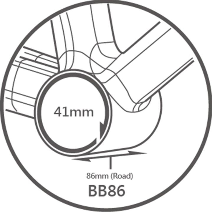 Tripeak BB86 Pressfit Bottom Bracket NCT Ceramic Shimano Road 86mm | The Bike Affair