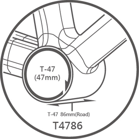 Tripeak T47 3 - in - 1 Ceramic Bottom Bracket - NCT Shimano/SRAM/Rotor (86mm) | The Bike Affair