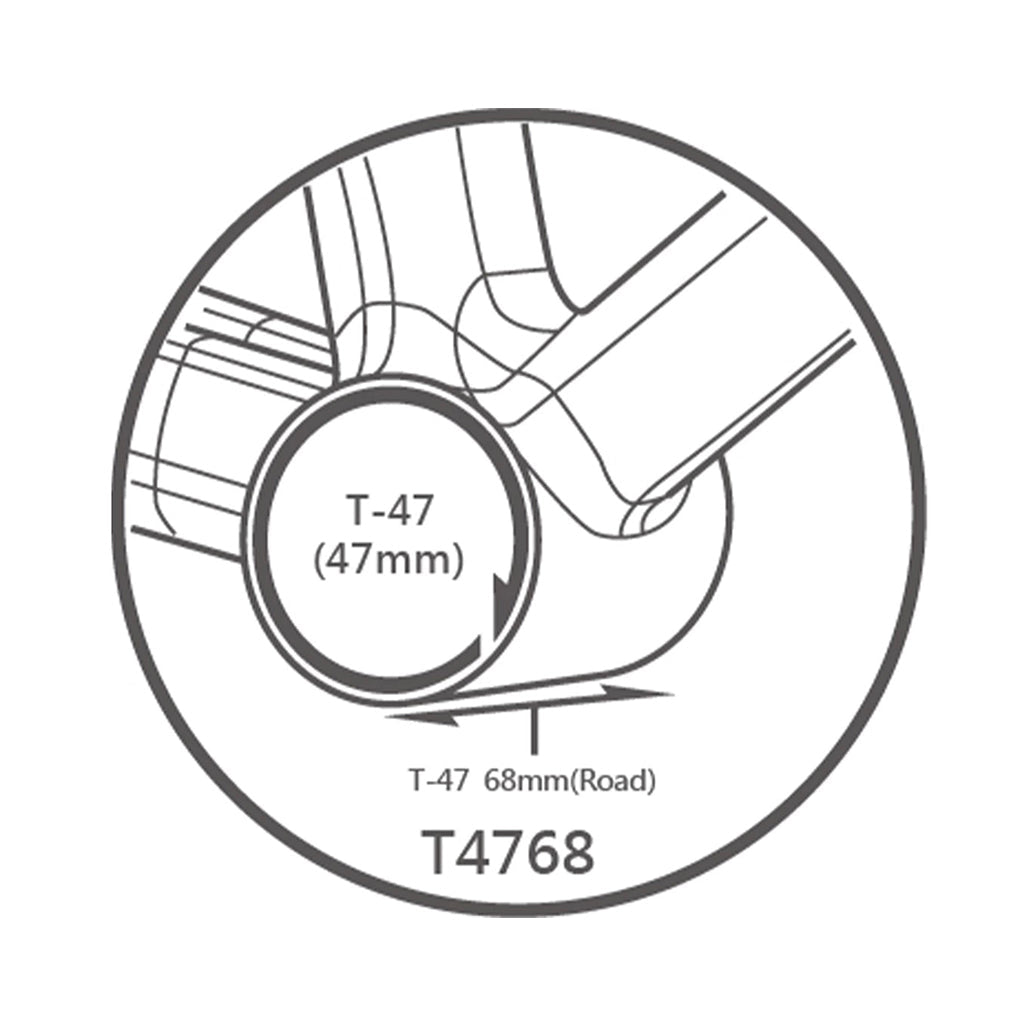 Tripeak T47 3 - in - 1 Ceramic Bottom Bracket - Shimano/SRAM/Rotor (68mm) | The Bike Affair