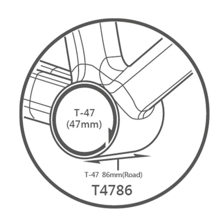 Tripeak T47-86mm (Road) 3-in-1 Core G5 Ceramic Bottom Bracket | The Bike Affair