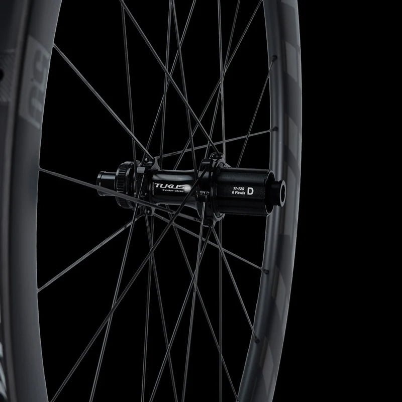 Tukus C50N Center Lock Thru-Axle Disc Brake Wheelset | The Bike Affair