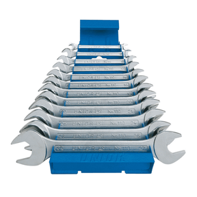 Unior 110/1MS Set of Open End Wrenches on Metal Stand | The Bike Affair