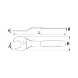 Unior 1618/2DP-US Offset Single Sided Cone Wrench | The Bike Affair