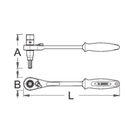 Unior 1621/1ABI-US Ratchet Wrench 14X8 | The Bike Affair