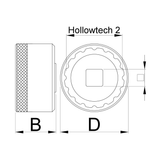 Unior 1671.16N Bottom Bracket Socket 16 Notch | The Bike Affair