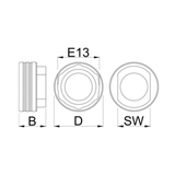 Unior 1671.E13 Bottom Bracket Socket E13 | The Bike Affair