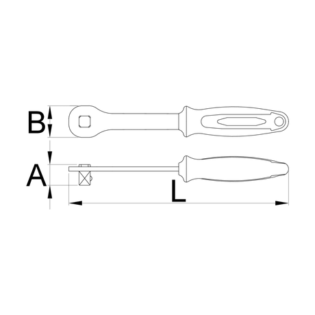Unior 190.8/2BI Pro Socket Handle | The Bike Affair