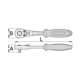 Unior 238.1/1ABI Reversible Ratchet 3/8" | The Bike Affair