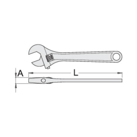 Unior 250/1 Adjustable Wrench 300mm | The Bike Affair