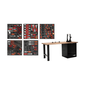 Unior 2600A-US Professional Mechanic Workbench / 156 Tools | The Bike Affair
