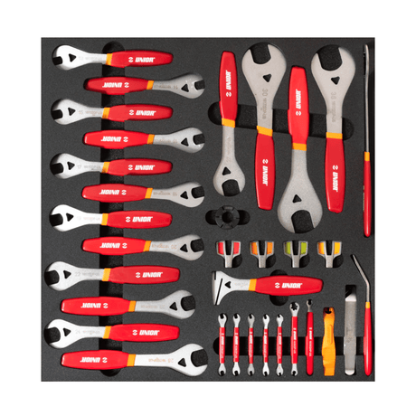 Unior Set3- 2600A-TR Set of Tools in Tray for Production Repair | The Bike Affair