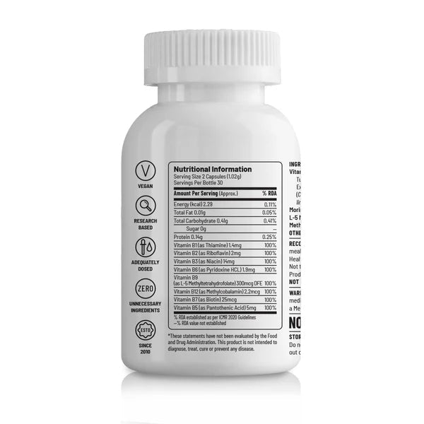 Unived B - Complex Vegan Capsules | The Bike Affair