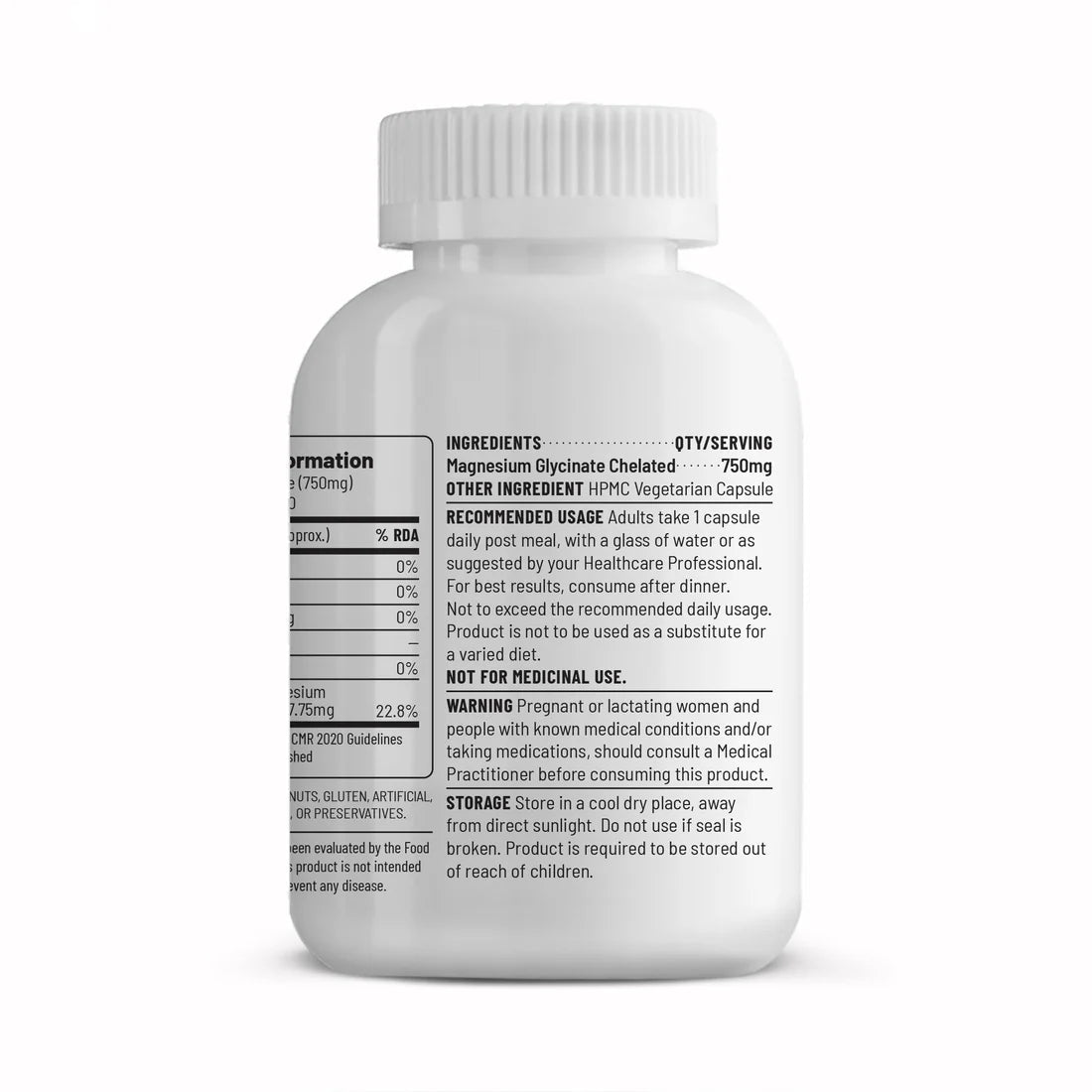 Unived Chelated Magnesium Glycinate Pure Capsules (90) | The Bike Affair