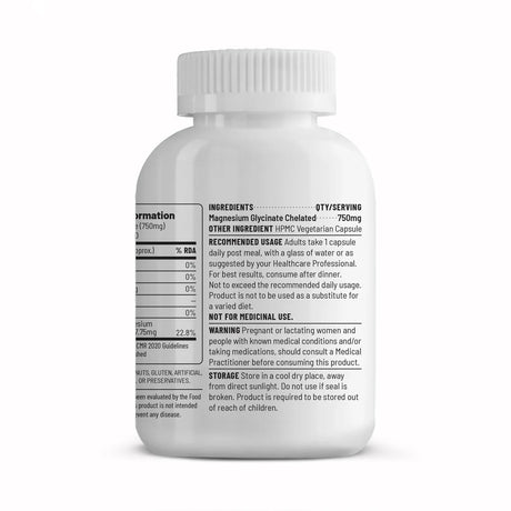 Unived Chelated Magnesium Glycinate Pure Capsules (90) | The Bike Affair
